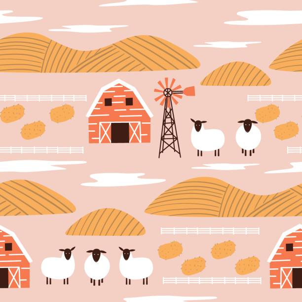 A Ranch Vector Ranch Style Home Backgrounds Illustrations, Royalty-Free Vector ...