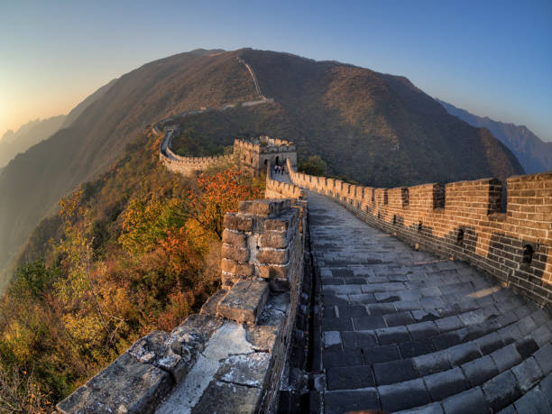 The Great Wall of China, Mutianyu, Beijing, China stock photo