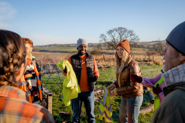 istock Handing Out the High Visibility Vests 1367166981