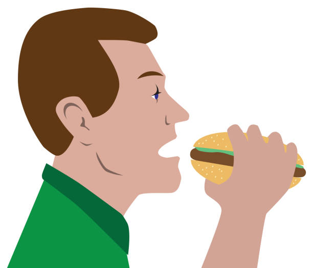 Man Biting Burger Illustrations, Royalty-Free Vector Graphics & Clip Art -  iStock