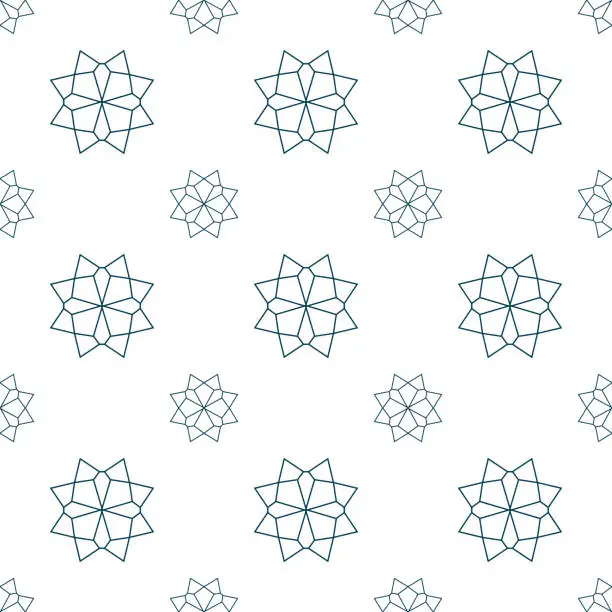 Vector illustration of single-colored hand-drawn repeat pattern for packaging, textile, gift wrapper, fabric, cover design, and more seamless printing job. Pattern added to swatch panel.