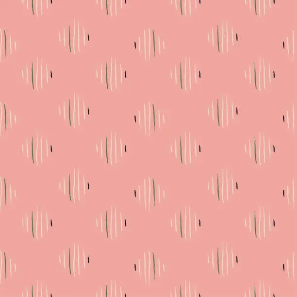 Vector illustration of Scratches of seamless pattern. Hand drawn horror background.