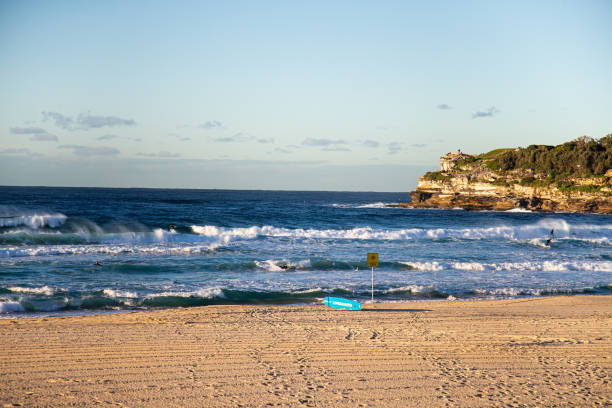istock Waves crashing on the beach and shore in Australia 1367177924
