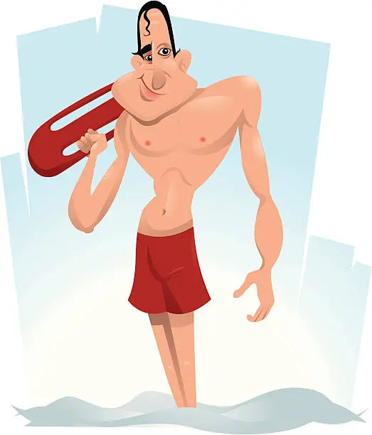 Vector illustration of LifeGuard