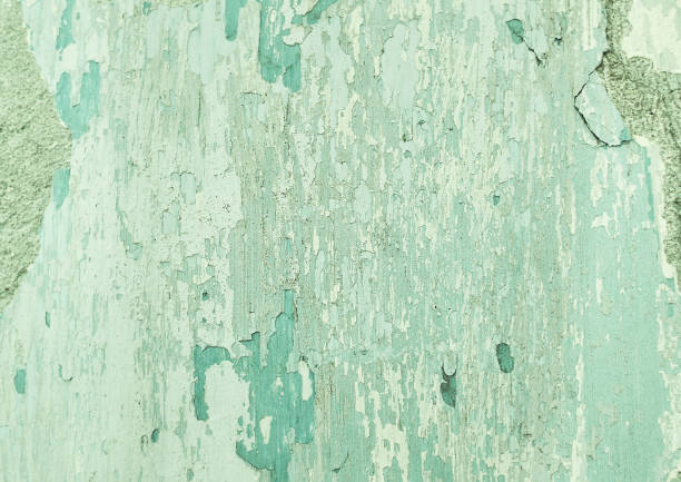 Grunge wall colored green background texture in rainbow style.
