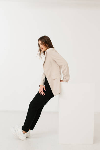 istock Studio Portrait Woman In Blazer 1367180985