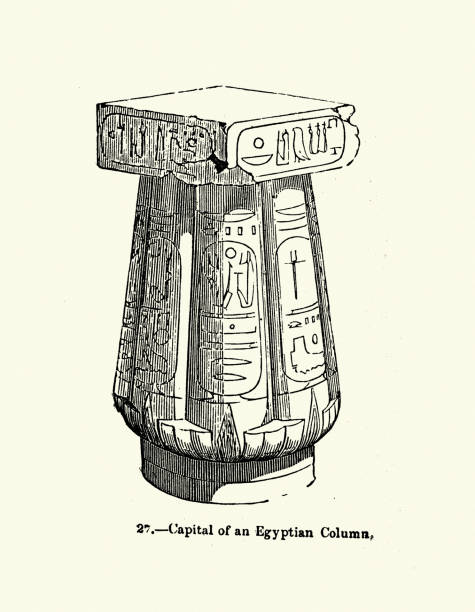 古代エジプトの柱の首都、古典世界の建築 - egypt egyptian culture column ancient egyptian culture点のイラスト素材／クリップアート素材／マンガ素材／アイコン素材