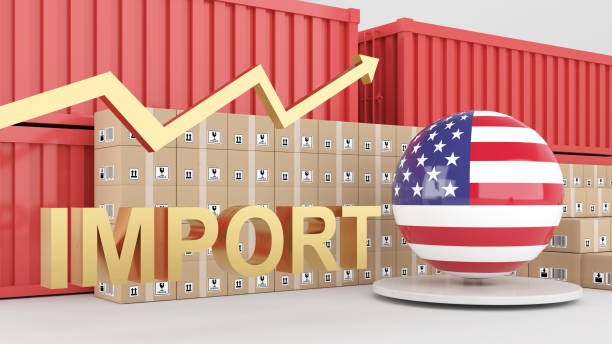 Imports of goods from other countries have increased at an exponential rate. ,import and export business, Importing country for commodities and raw materials,3d rendering Imports of goods from other countries have increased at an exponential rate. ,import and export business, Importing country for commodities and raw materials,3d rendering mark goodson screening room stock pictures, royalty-free photos & images