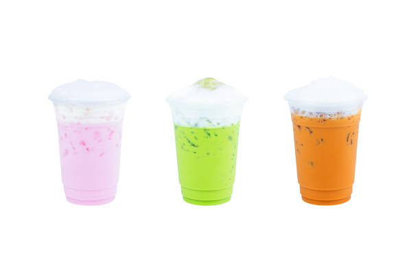 istock Collection of iced drinks isolated on white background,Summer drinks asia style 1367188879