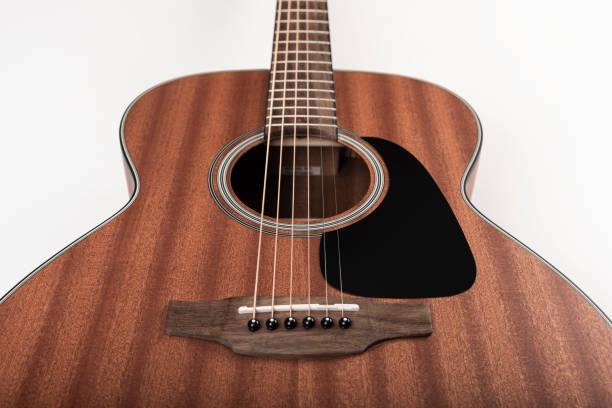 istock Traditional mahogany acoustic guitar 1367189845