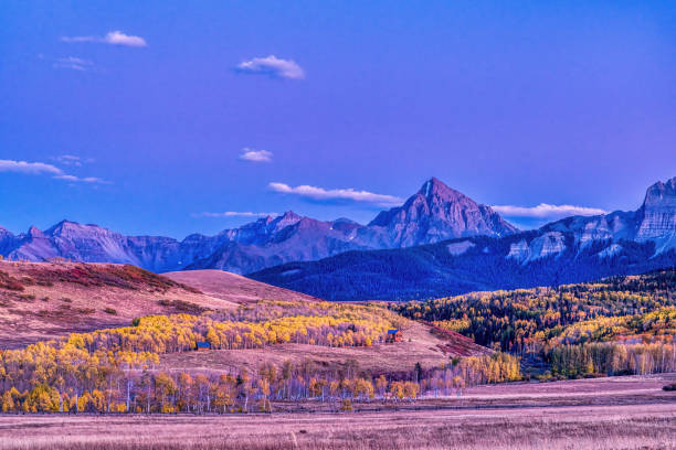 Autumn in the San Juan Mountains Autumn in the San Juan Mountains near Ouray in southwestern Colorado. sneffels range stock pictures, royalty-free photos & images