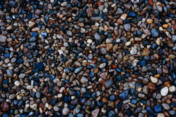 Small stone texture for background.pattern of gravel stone background