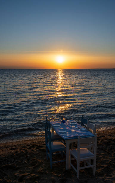 istock Tranquil scene of beautiful sea at sunset. 1367201845