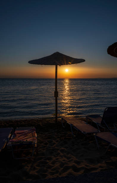 istock Tranquil scene of beautiful sea at sunset. 1367202639