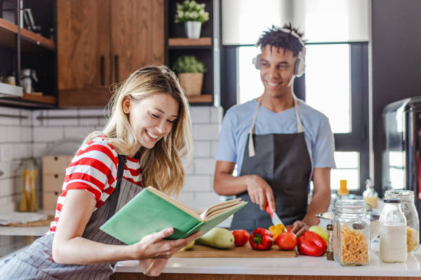 istock Young couple trying new recipes 1367211278