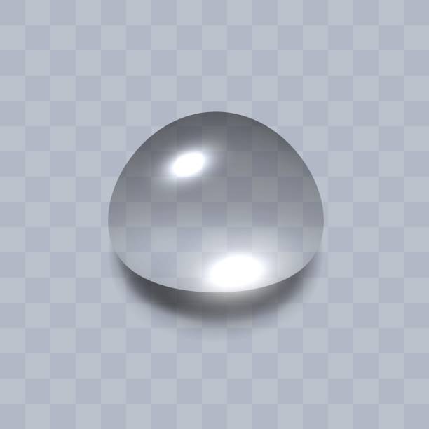 istock Water drop. Shiny water drop isolated on transparent background. Vector clipart. 1367213663