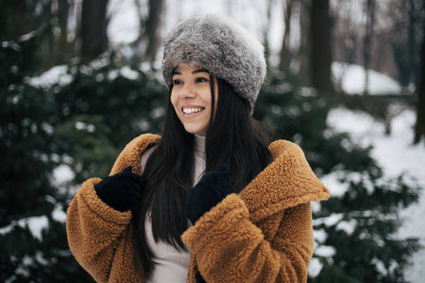 istock Girl enjoys the winter magic. 1367216819