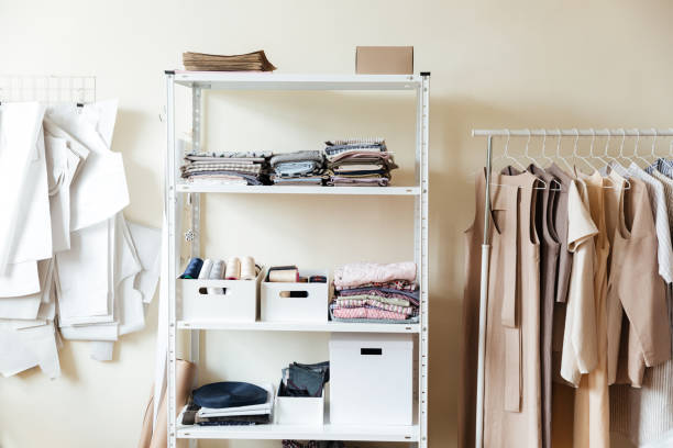istock Image of clothes in workshop 1367217153