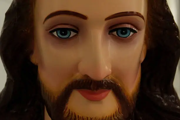 Photo of Close up face of Jesus Christ statue