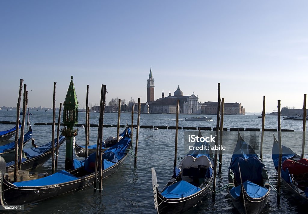 Gondolas em Veneza. - Royalty-free Atracado Foto de stock