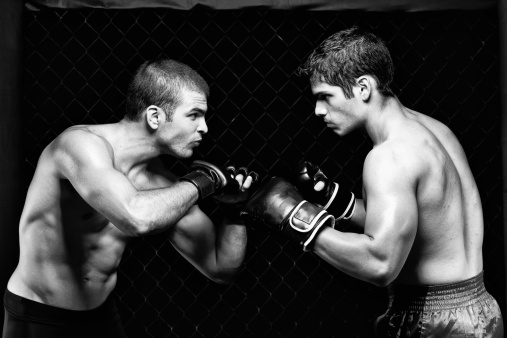 MMA - Mixed martial artists before a fight