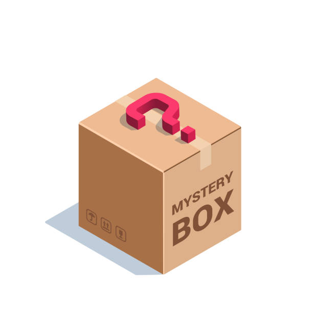 Mystery Box Stock Illustration - Download Image Now - Box - Container,  Mystery, Question Mark - iStock