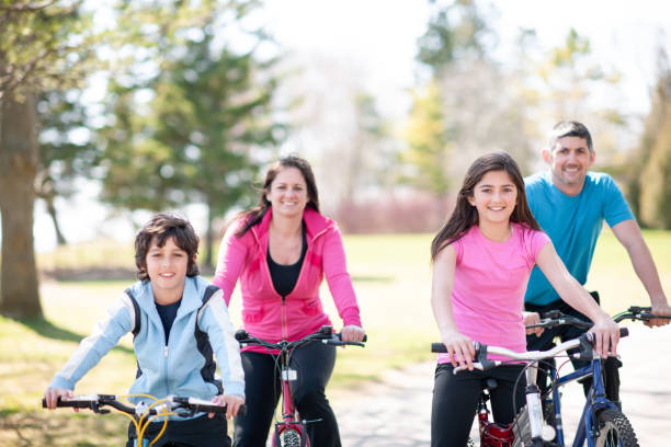 istock Family Bike Ride 1367221686