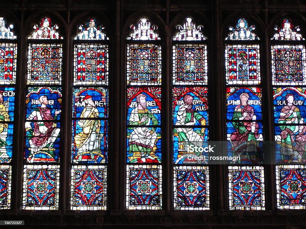 Kathedrale von Canterbury England – Buntglasfenster - Lizenzfrei Buntglas Stock-Foto
