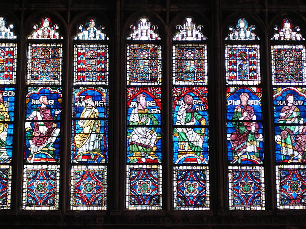 istock Canterbury Cathedral England - Stained Glass 136722327