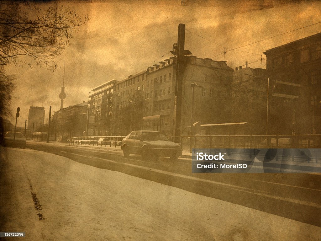 Papel antigo textura de Cidade de Berlim - Royalty-free 1940-1949 Foto de stock