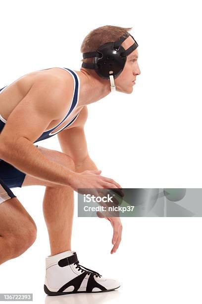 Wrestler Stock Photo - Download Image Now - Wrestling, White Background, Greco Roman Wrestling