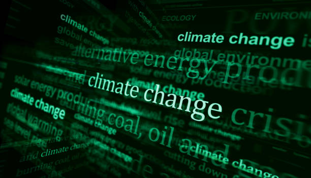 istock Headline titles media with Climate Change global warming 3d illustration 1367224114