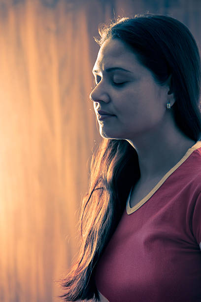 istock Indian  Girl in meditation 136722517