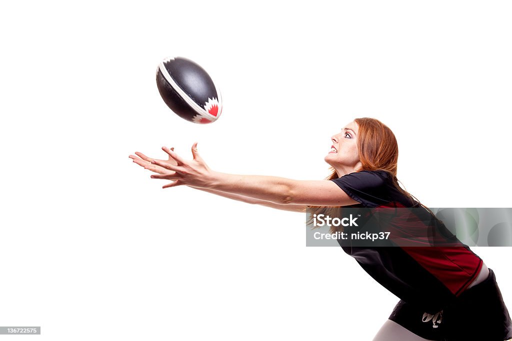 Women's Rugby Sports Ball Stock Photo