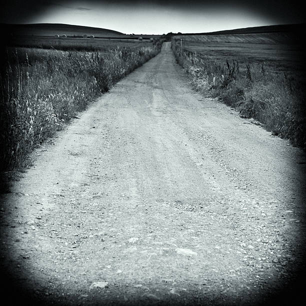istock Empty Country Road, Toned Vintage Style 136722604