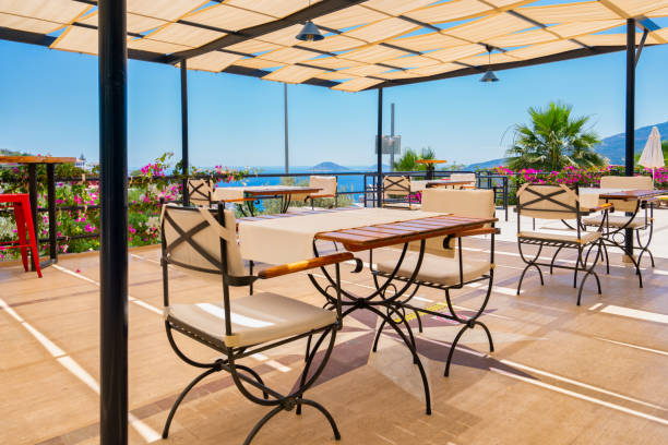 istock Beautiful resort dining area 1367226712