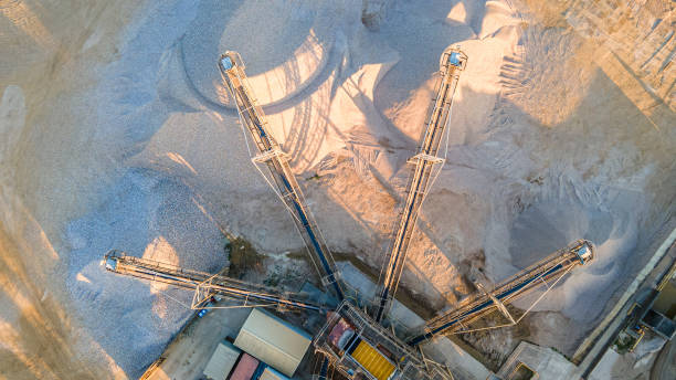 istock Aerial view of the processing plant. 1367226878