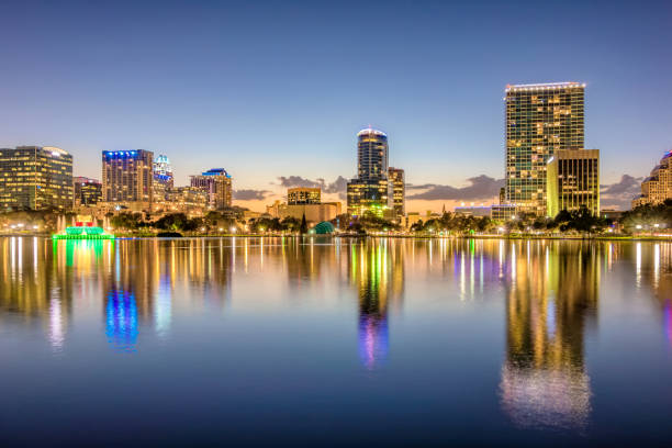 istock Downtown Skyline Orlando Florida Night 1367227939