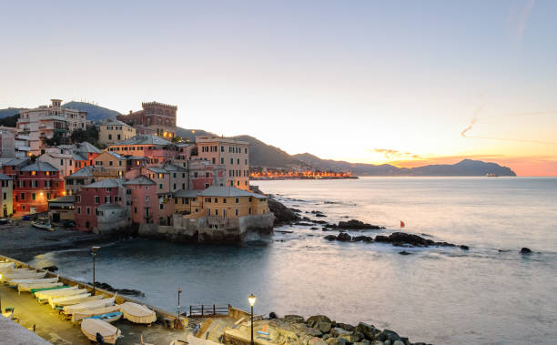 istock Boccadasse, a small seaside district of Genoa, before the sunrise (Liguria, Italy) 1367233127