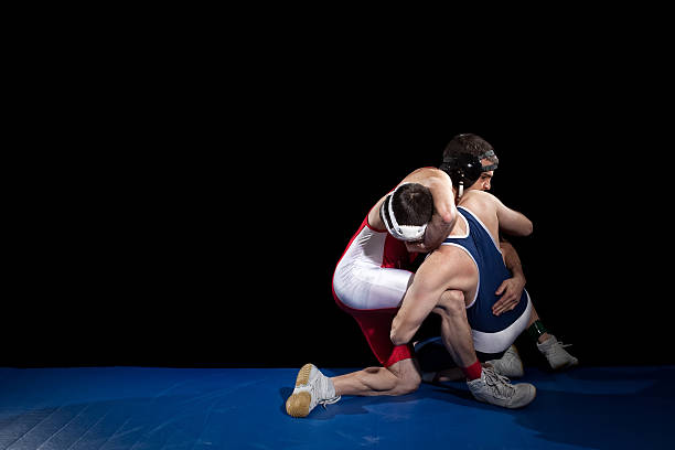 레슬링 - wrestling sport conflict competition 뉴스 사진 이미지