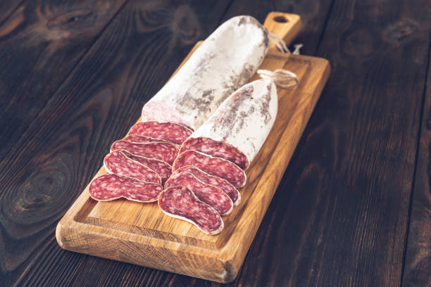 istock Sliced fuet sausage 1367237962