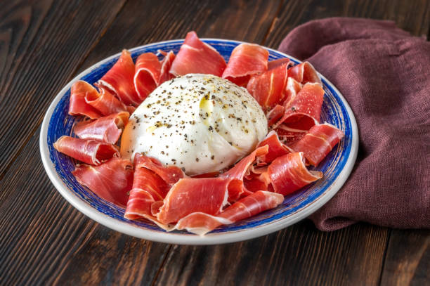 istock Antipasto with prosciutto and mozzarella 1367240398