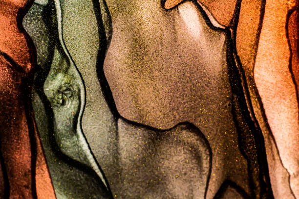istock Abstract bright color fluid background, hand drawn alcohol painting, liquid ink technique texture for backdrop design 1367251867
