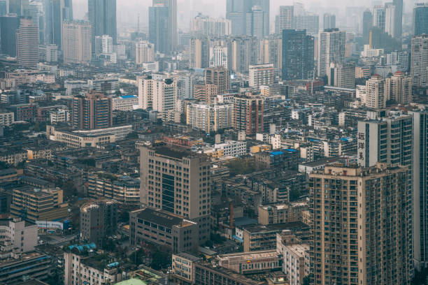 istock Cloudy Chengdu City Skyline 1367253601
