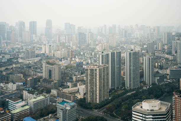 istock Cloudy Chengdu City Skyline 1367253604