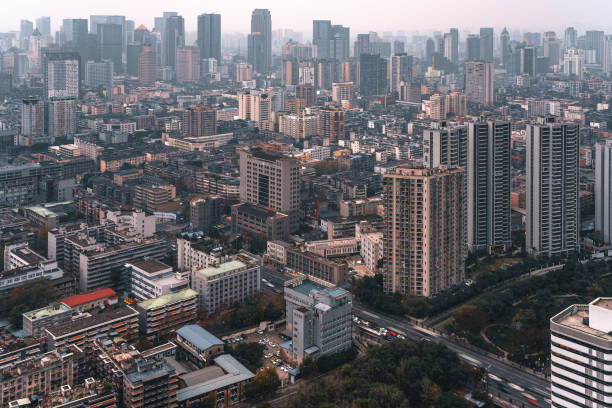 istock Cloudy Chengdu City Skyline 1367253610