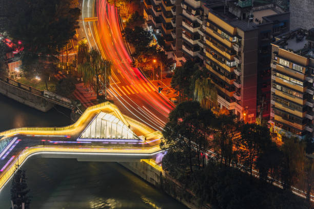 istock Chengdu City Skyline at night 1367253773