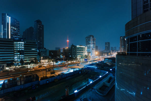 Chengdu City Skyline at night