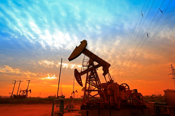 istock The oil pump, industrial equipment 1367255348