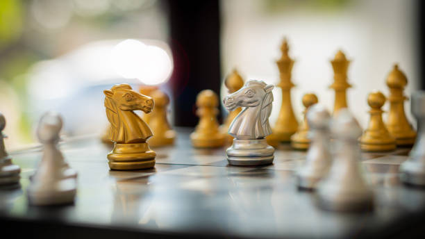 istock Chessboard game with space to copy your text. and strategic planning leading the concept of successful business competition leaders. 1367263308